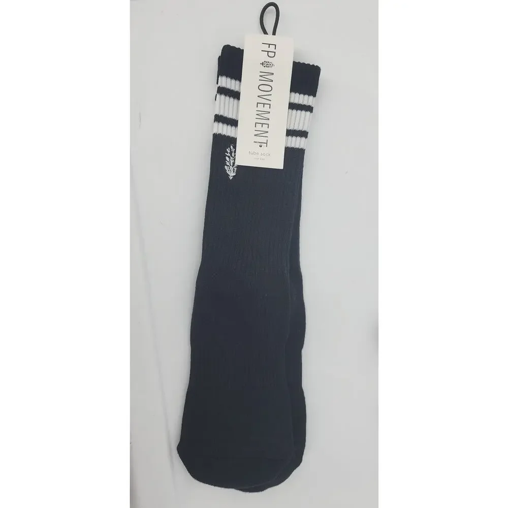 New NWT Free People‎ Movements X Lucky Honey Black Tube Socks